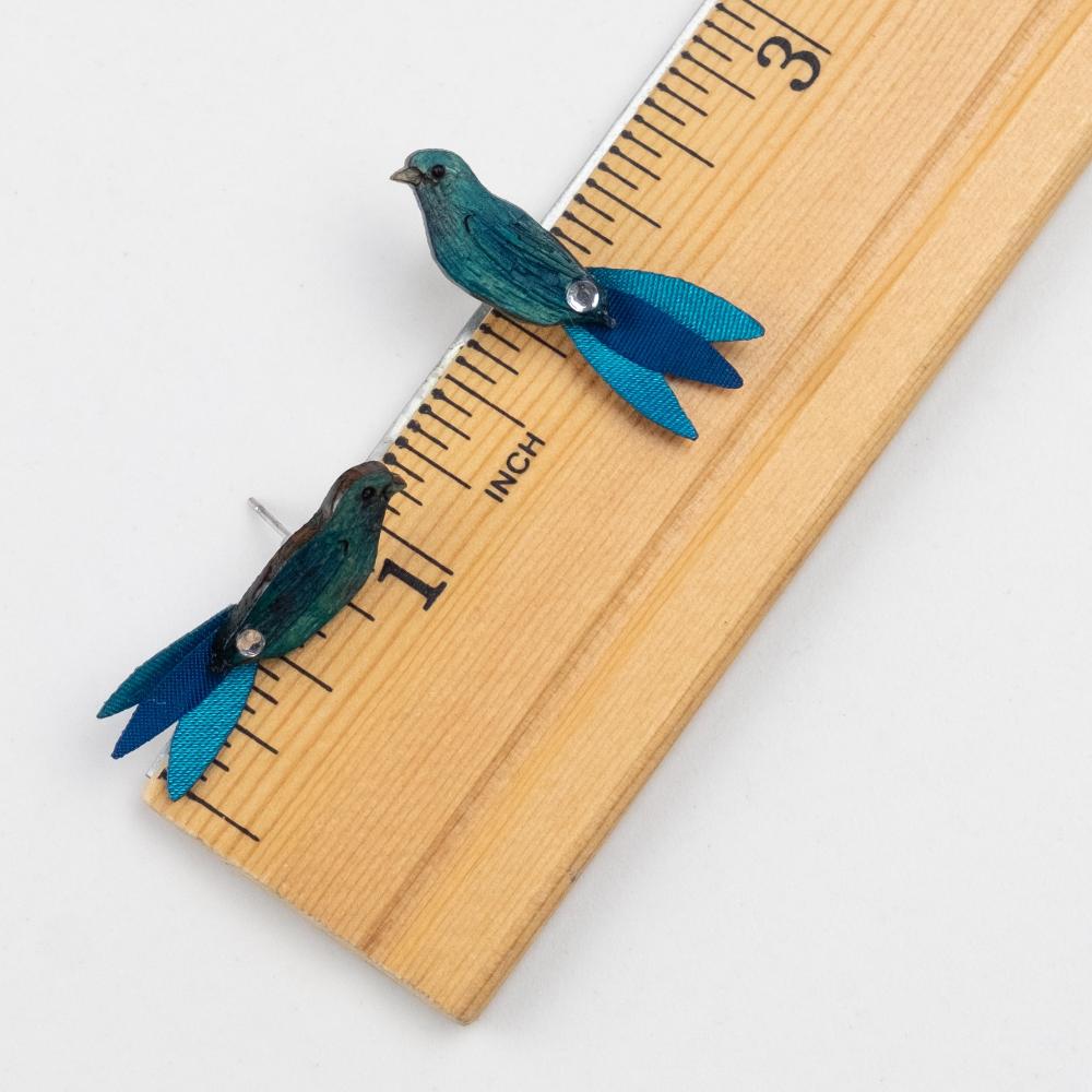 Blue Bird Earrings-SM