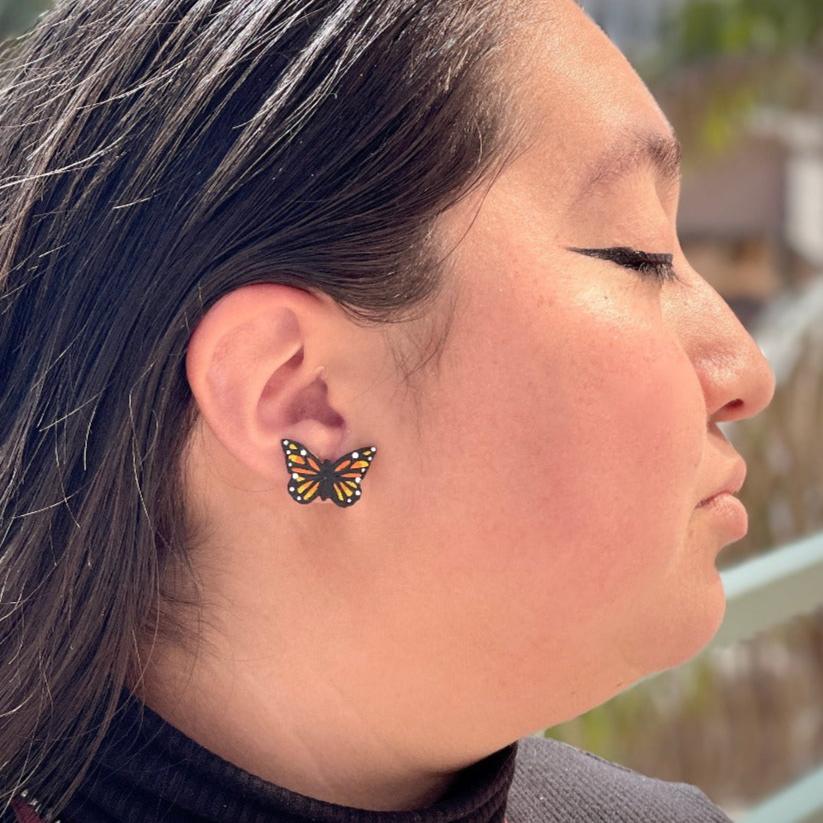 Monarch Butterfly Earrings- SM