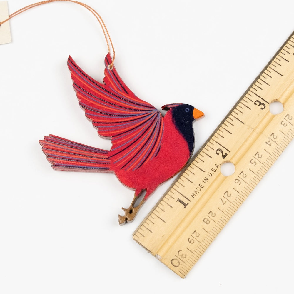 Flying Cardinal Ornament
