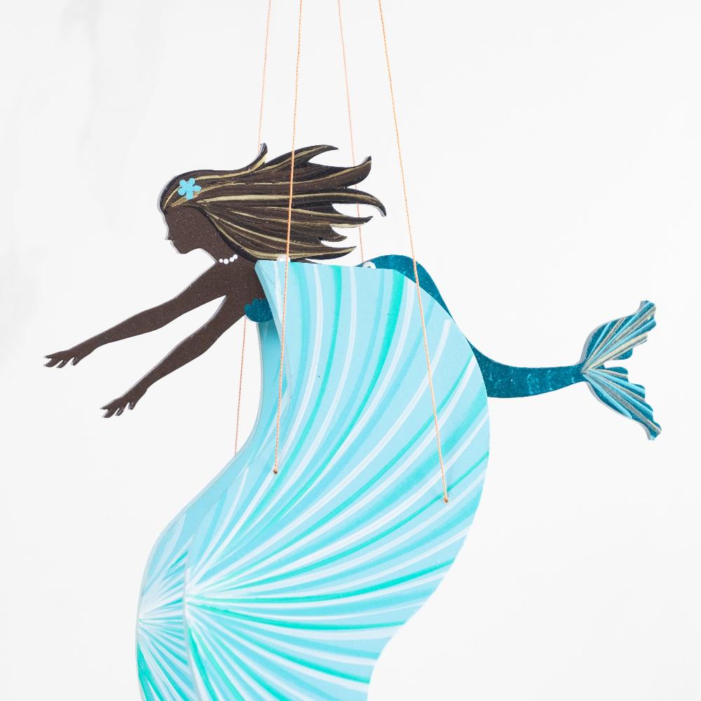 Black Mermaid Flying Mobile