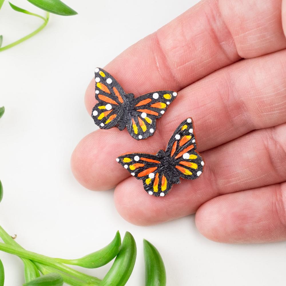 Monarch Butterfly Earrings- SM