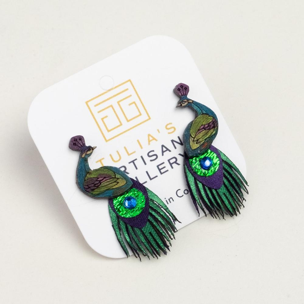 Peacock Earrings-SM