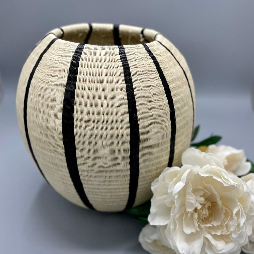 Wounaan Fine Art Vase Bowl Basket WV134-Tulia's Artisan Gallery
