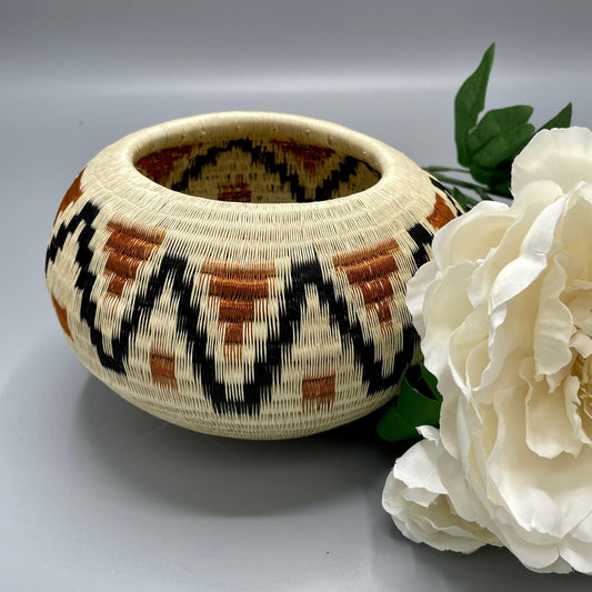 Wounaan Fine Art Vase Bowl Basket WV137-Tulia&#39;s Artisan Gallery