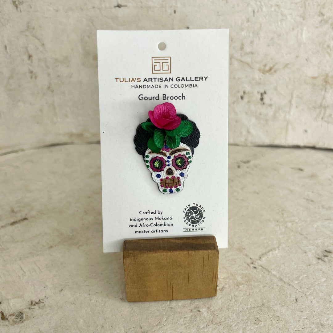 Day of the Dead Brooch-Tulia's Artisan Gallery