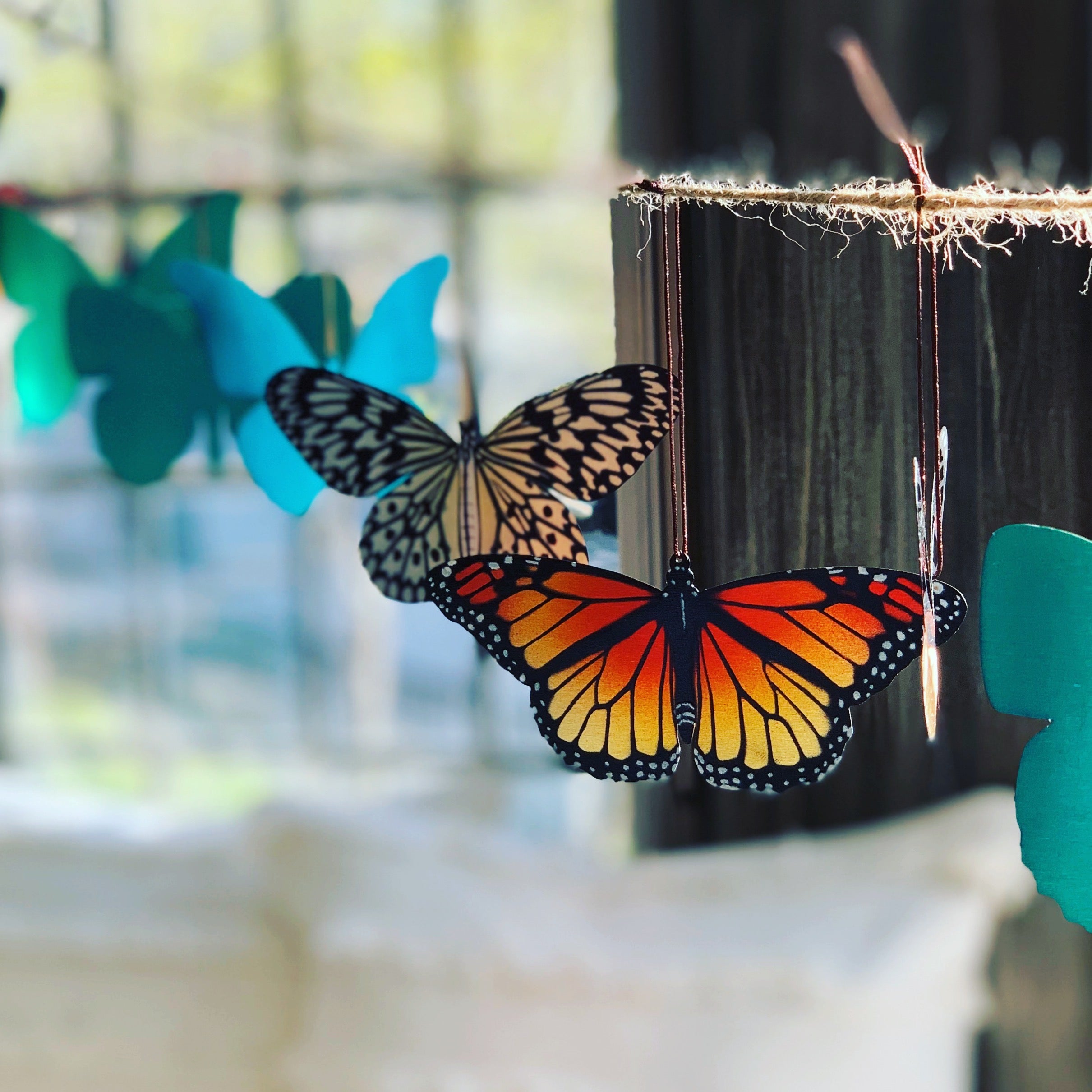 Bronze Butterfly Ornaments