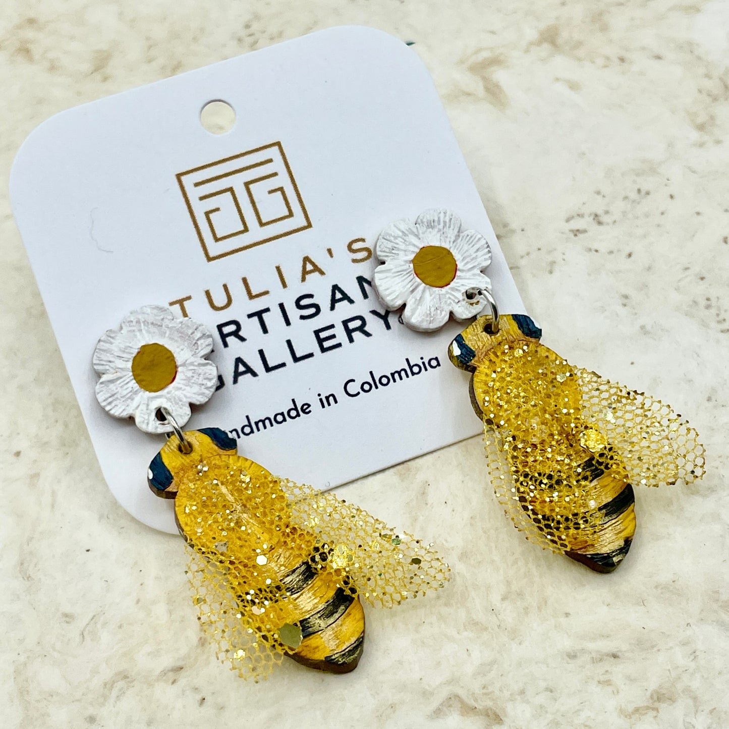 Bumble Bee Earrings - LG