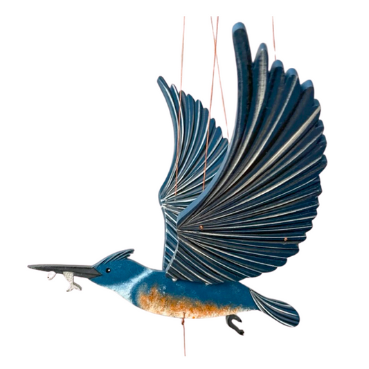 **NEW** Belted Kingfisher Flying Bird Mobile
