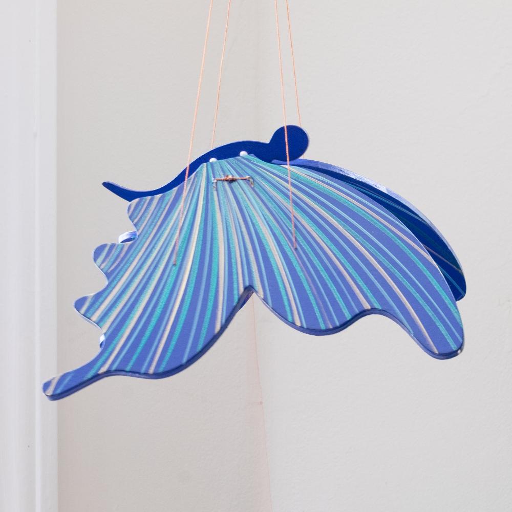 Blue Butterfly Flying Mobile