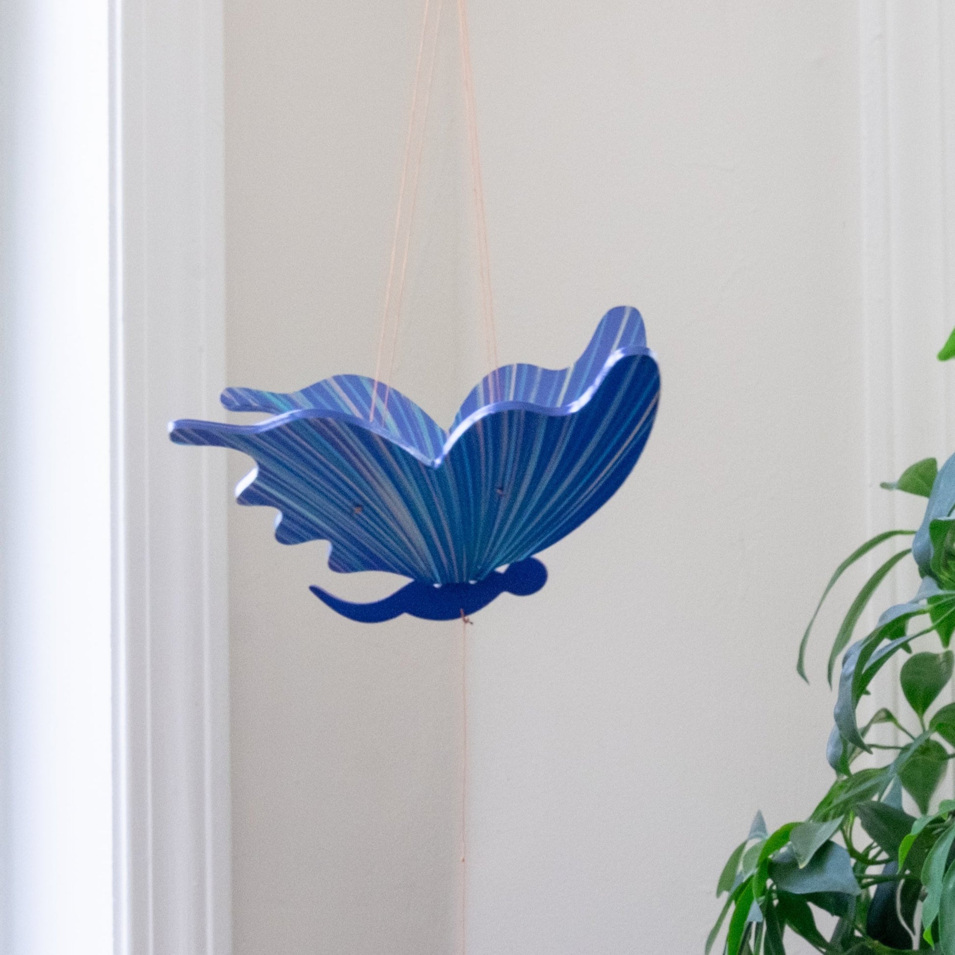 Blue Butterfly Flying Mobile