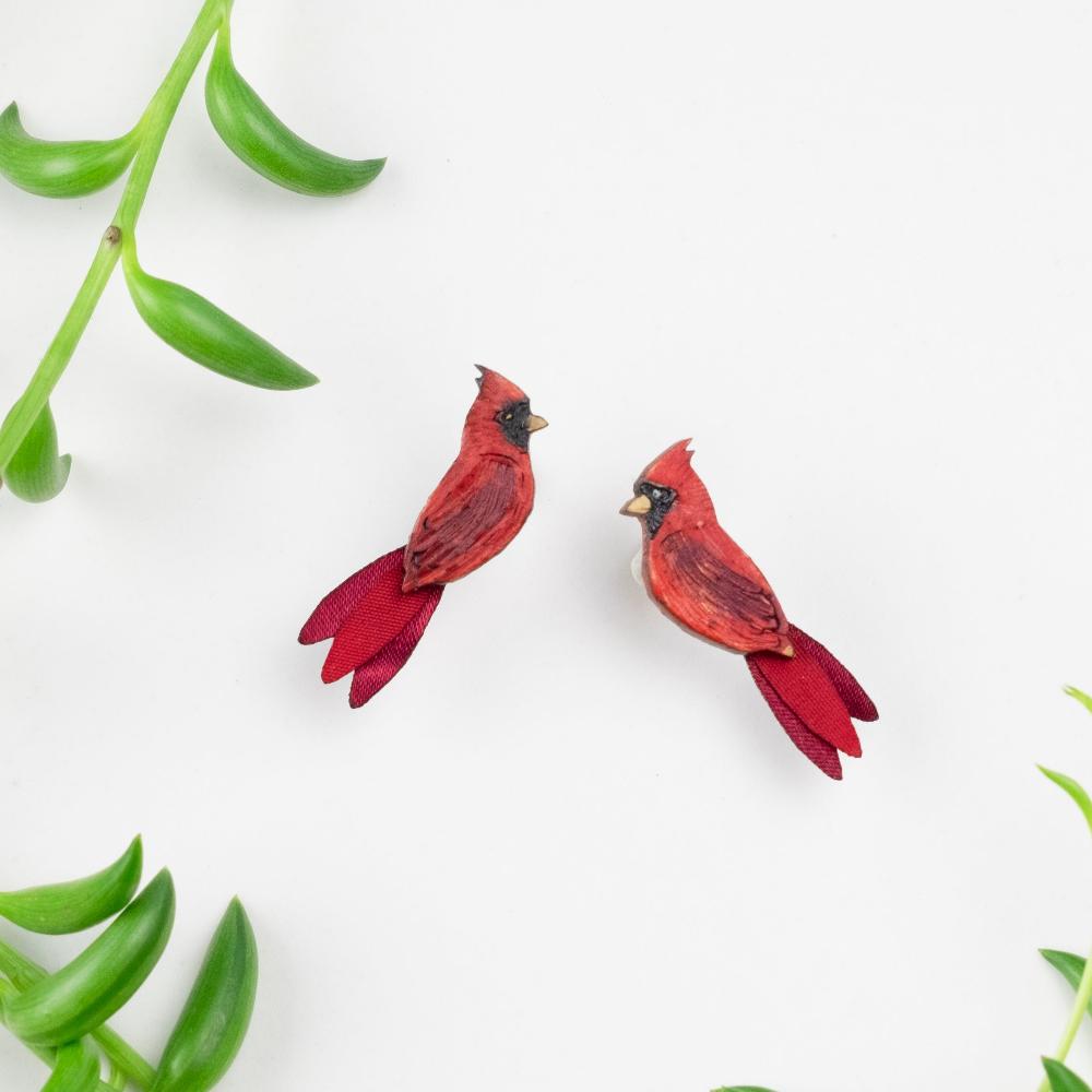 Cardinal Earrings-SM