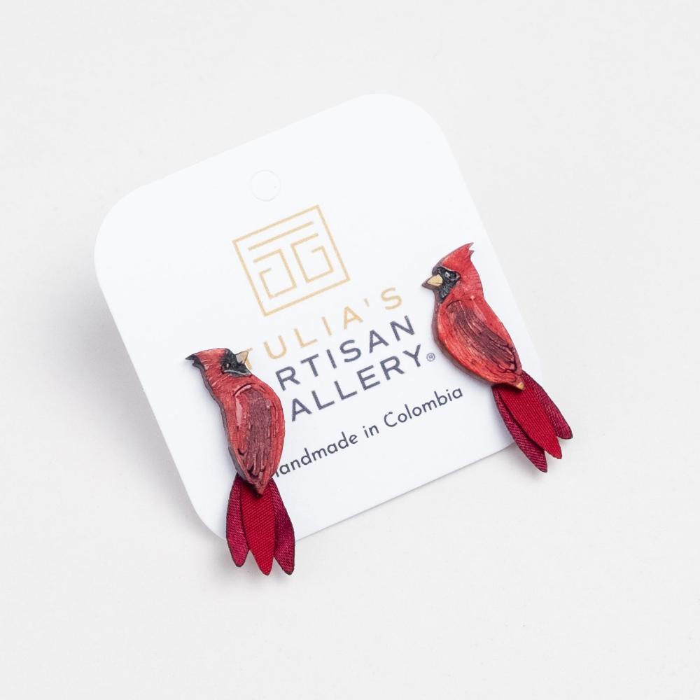 Cardinal Earrings-SM