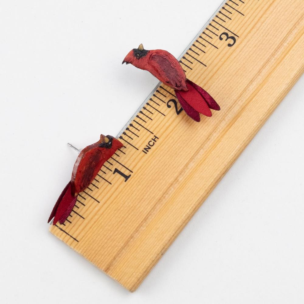 Cardinal Earrings-SM