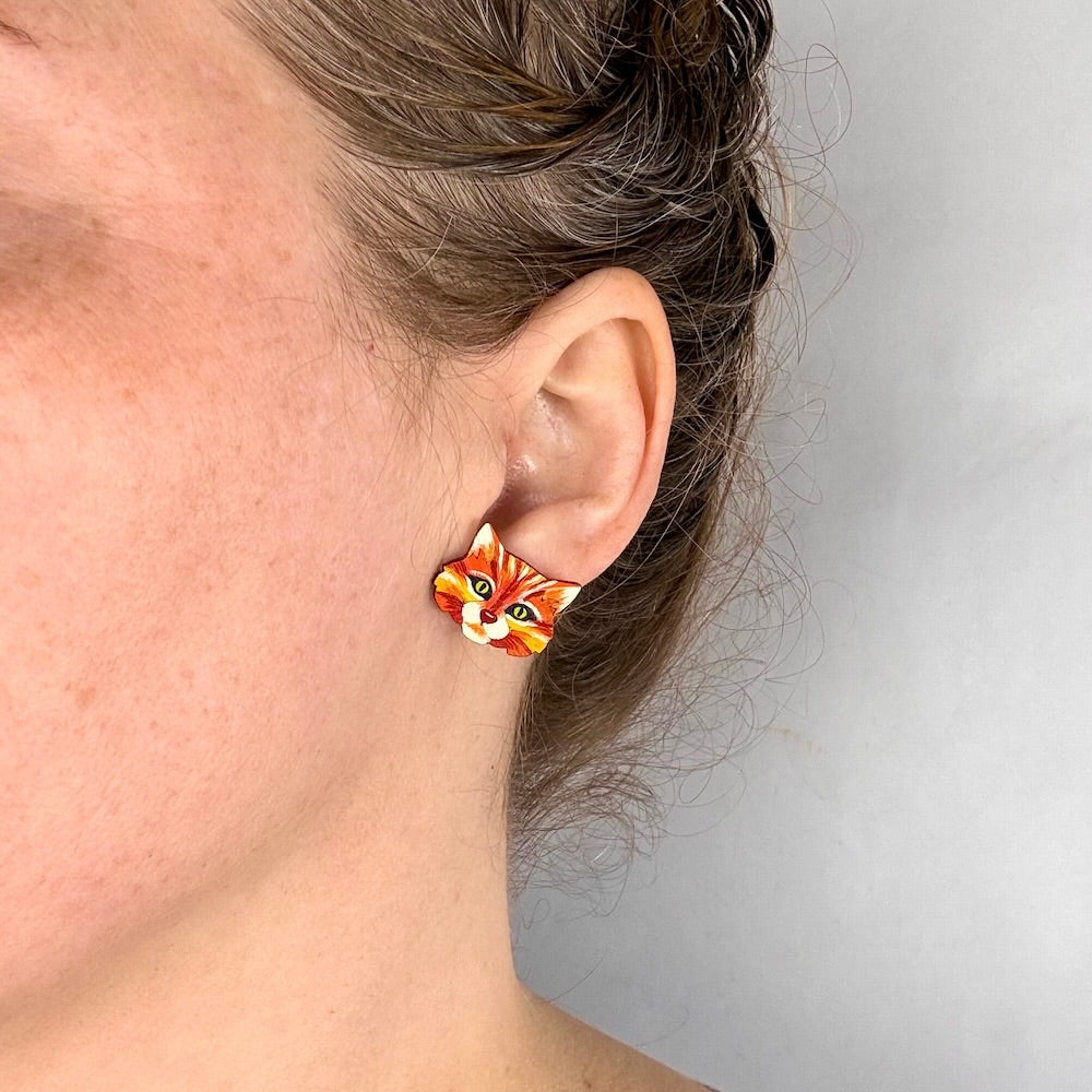 Cat Earrings-SM