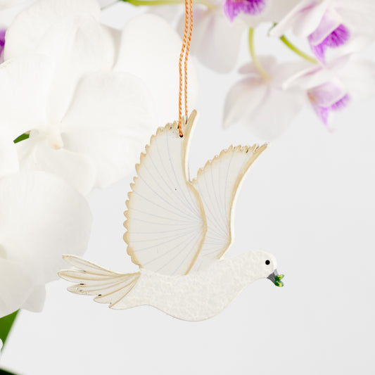 Flying Peace Dove Ornament