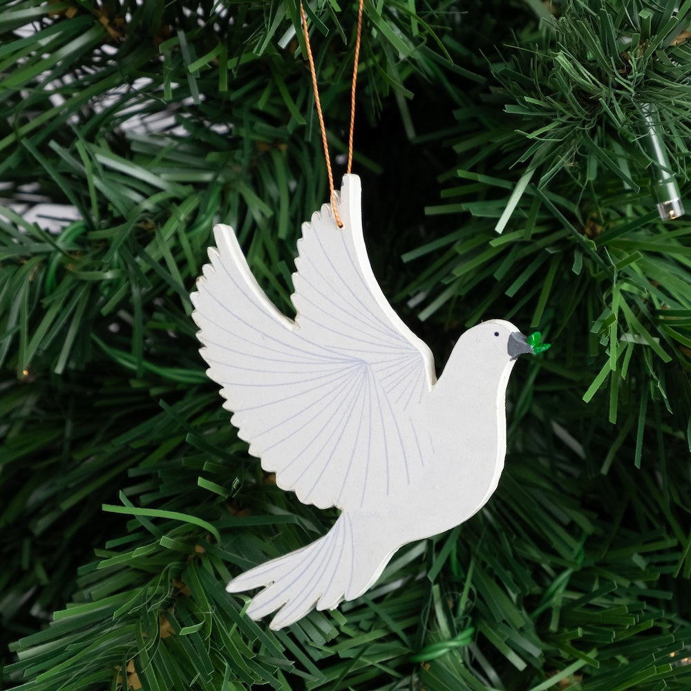 Flying Peace Dove Ornament