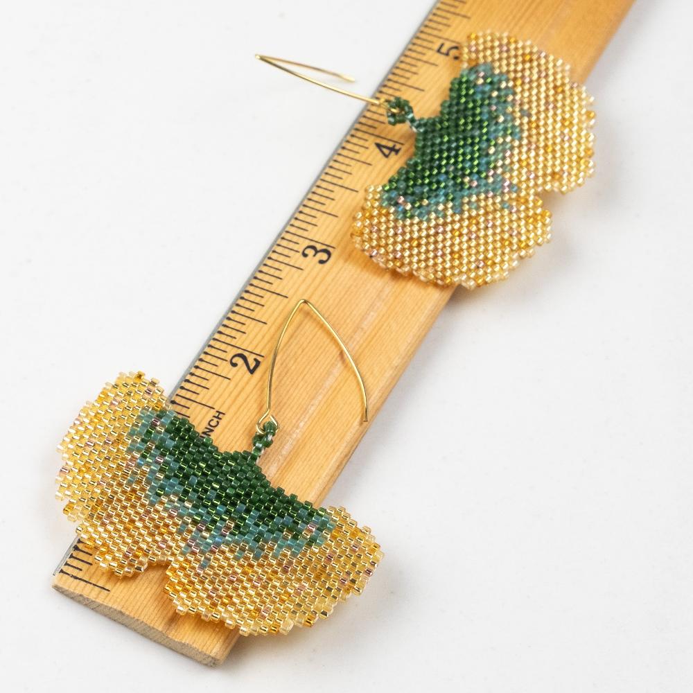 Golden Ginkgo Earrings