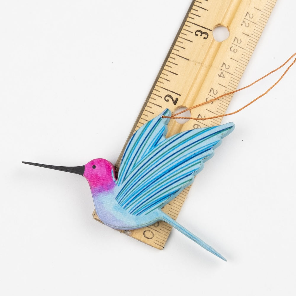 Flying Anna Hummingbird Ornament