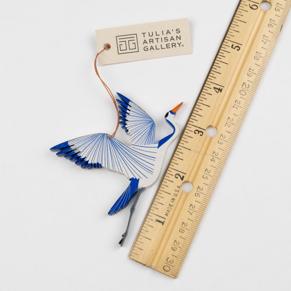 Flying Heron Ornament