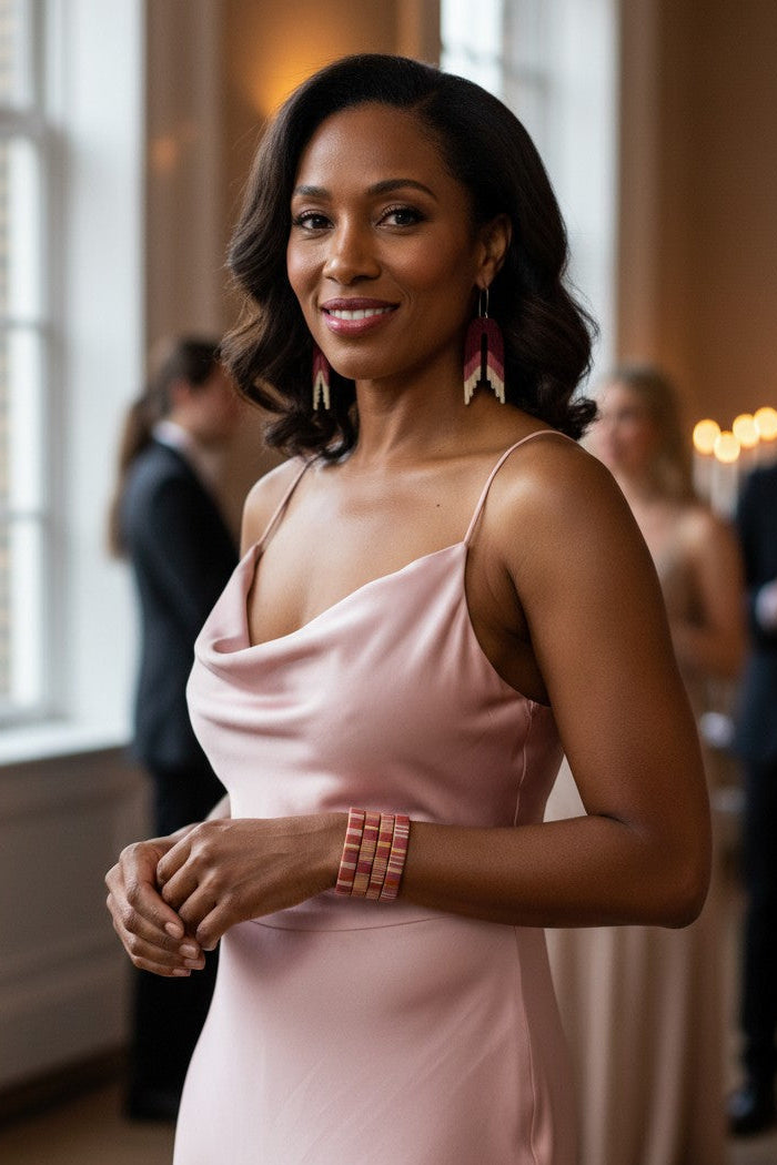 Rose & Copper wire bracelets-TAVWE