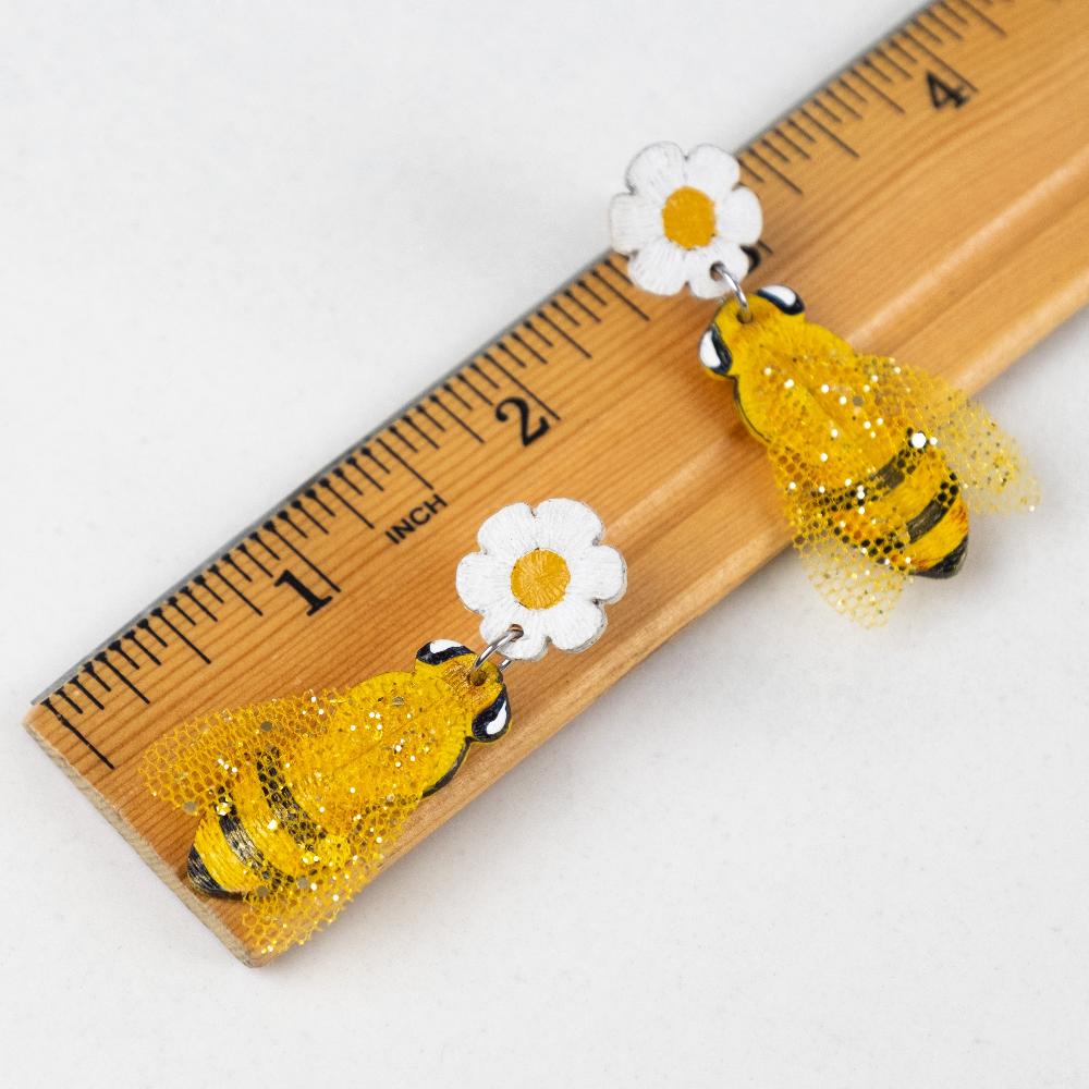 Bumble Bee Earrings - LG