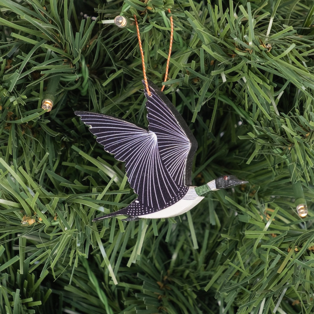 Flying Loon Ornament