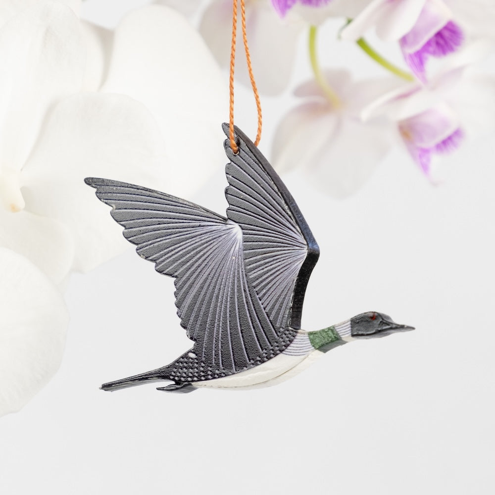 Flying Loon Ornament