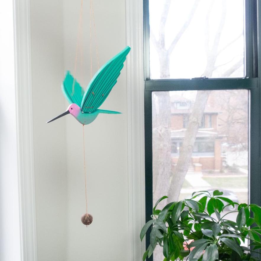 Hummingbird Flying Mobile - PINK (Anna's)