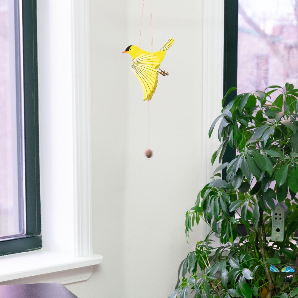American Goldfinch Bird Flying Mobile
