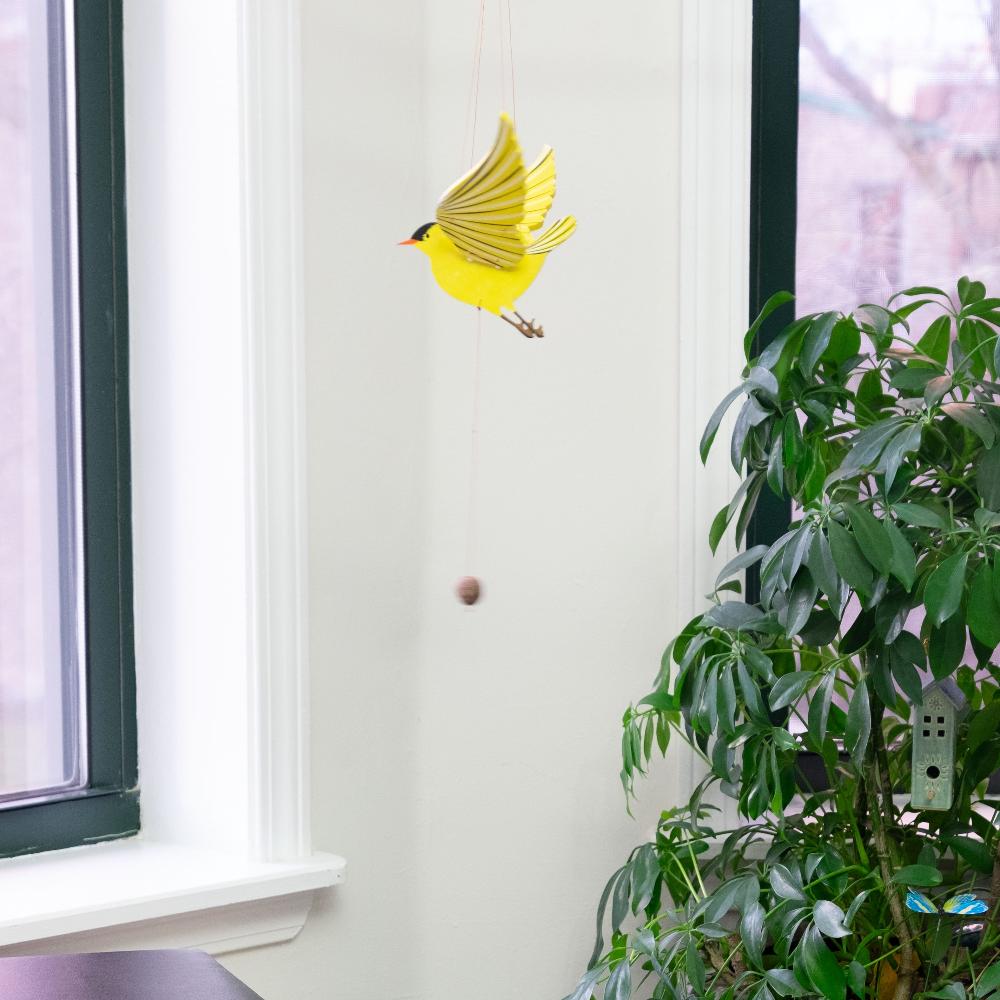 American Goldfinch Bird Flying Mobile
