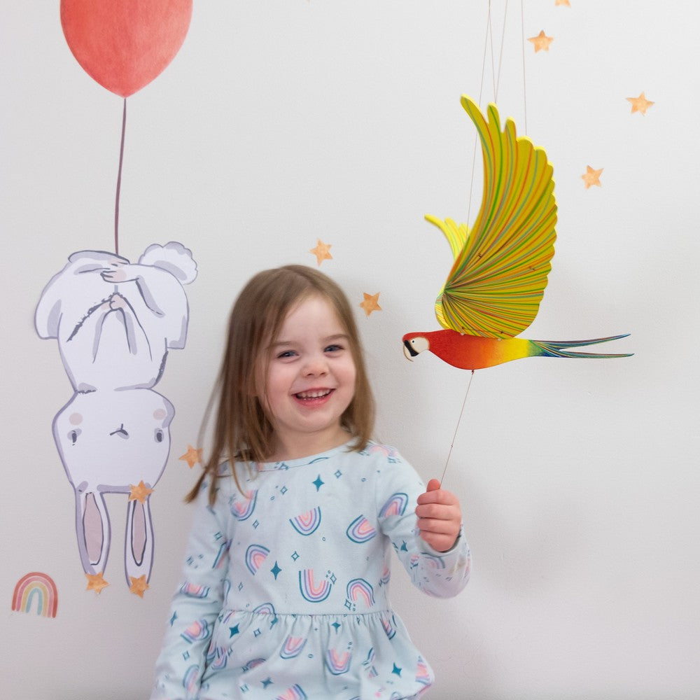 Parrot Macaw Flying Bird Mobile