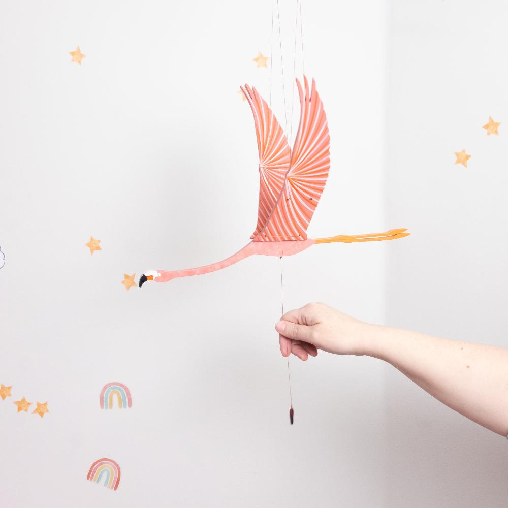 Flamingo Flying Bird Mobile