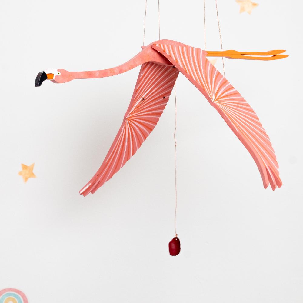 Flamingo Flying Bird Mobile