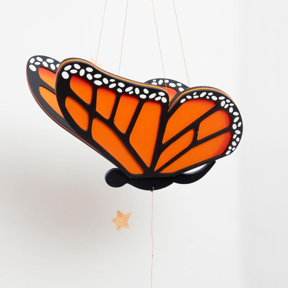 Monarch Butterfly Flying Mobile