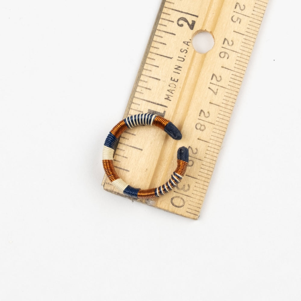 Navy & Copper Rings-TAVWE