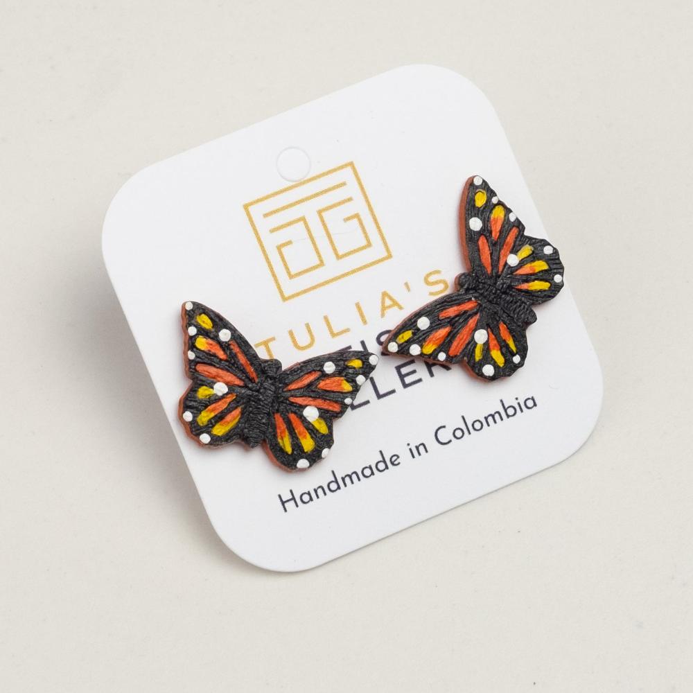 Monarch Butterfly Earrings- SM