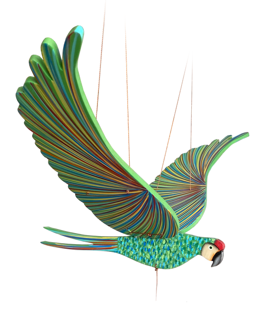 Green Parrot Flying Bird Mobile