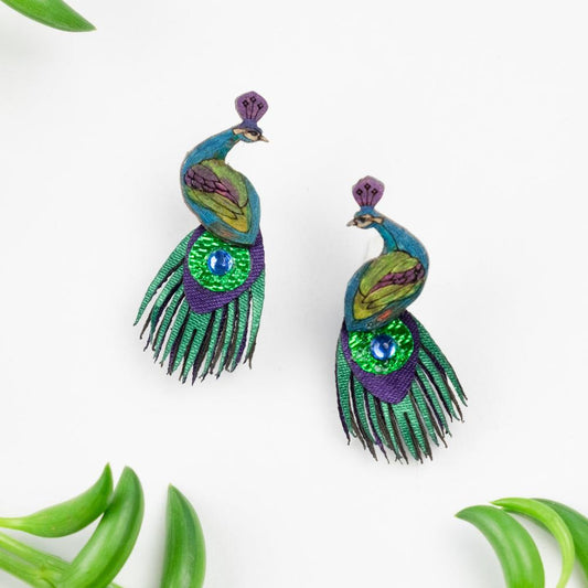Peacock Earrings-SM