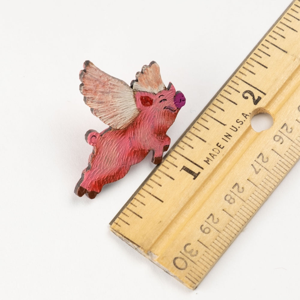 Flying Pig Brooch