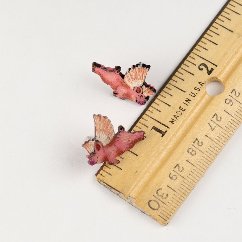 Flying Pig Earrings-SM