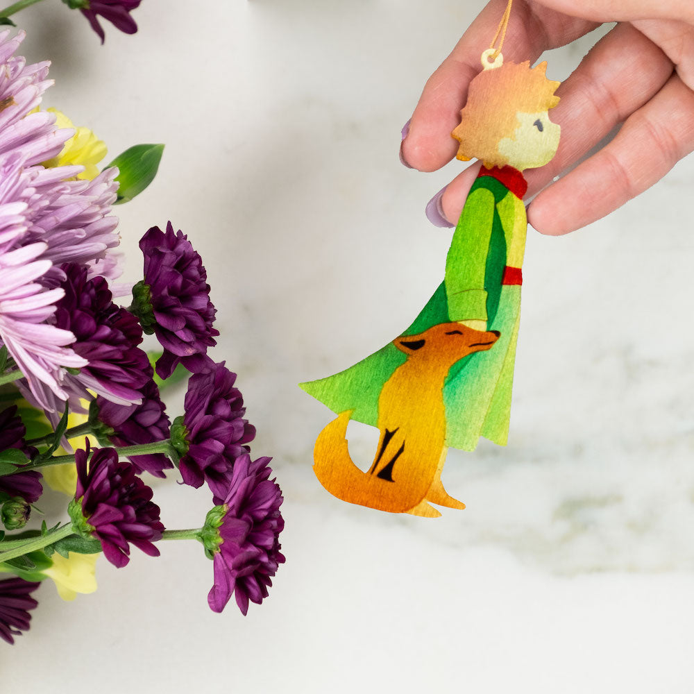 Little Prince Ornament with Blank Notecard