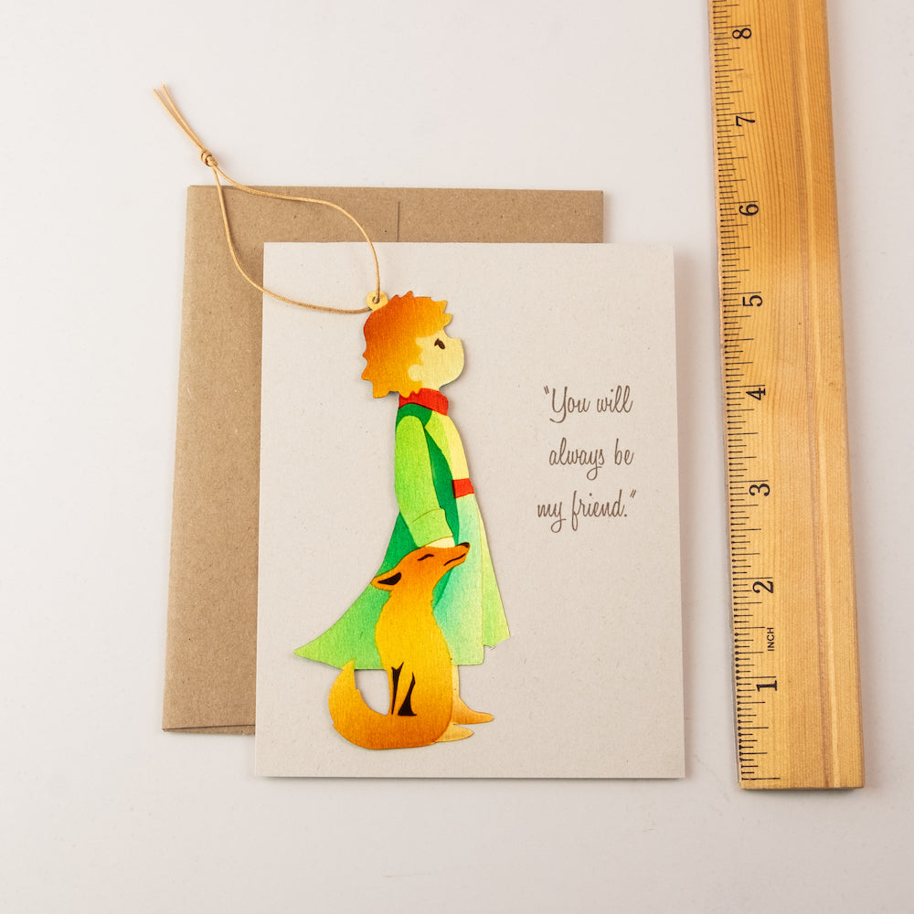 Little Prince Ornament with Blank Notecard