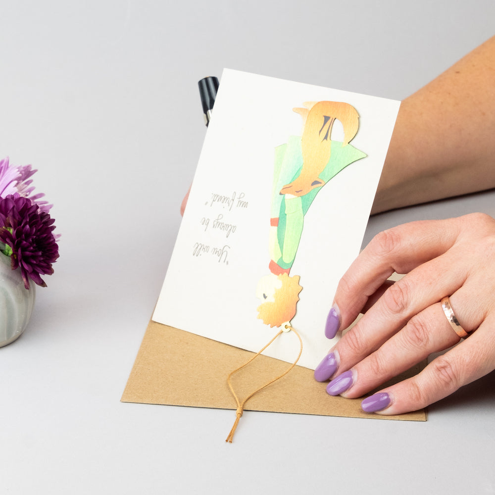 Little Prince Ornament with Blank Notecard