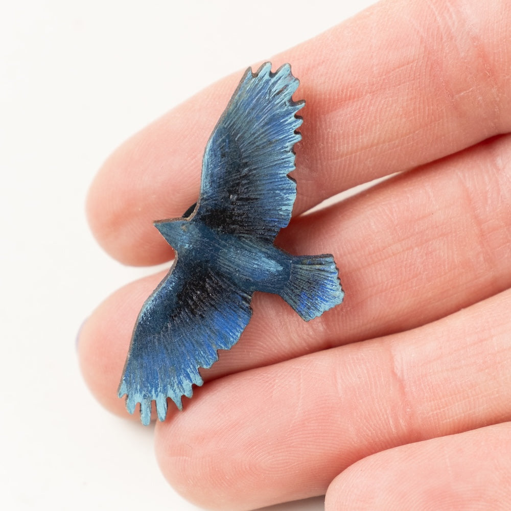 Raven Brooch