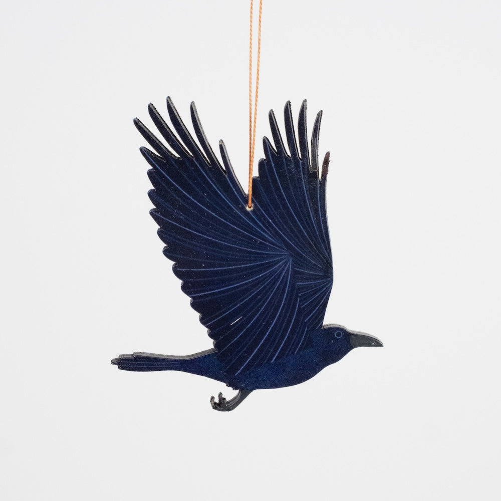 Flying Raven Ornament