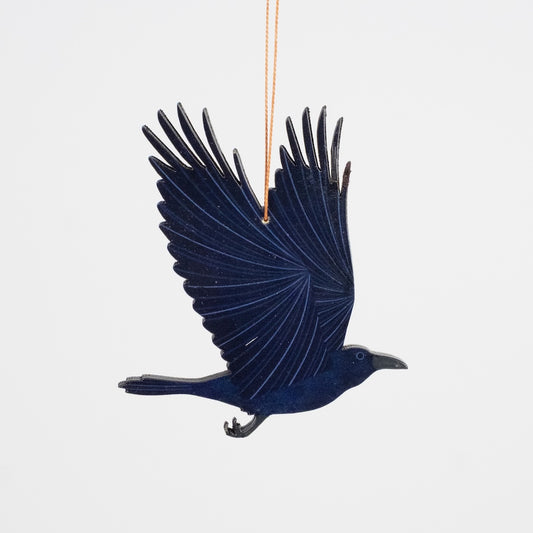 Flying Raven Ornament