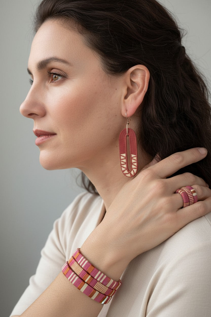 Rose & Copper wire bracelets-TAVWE