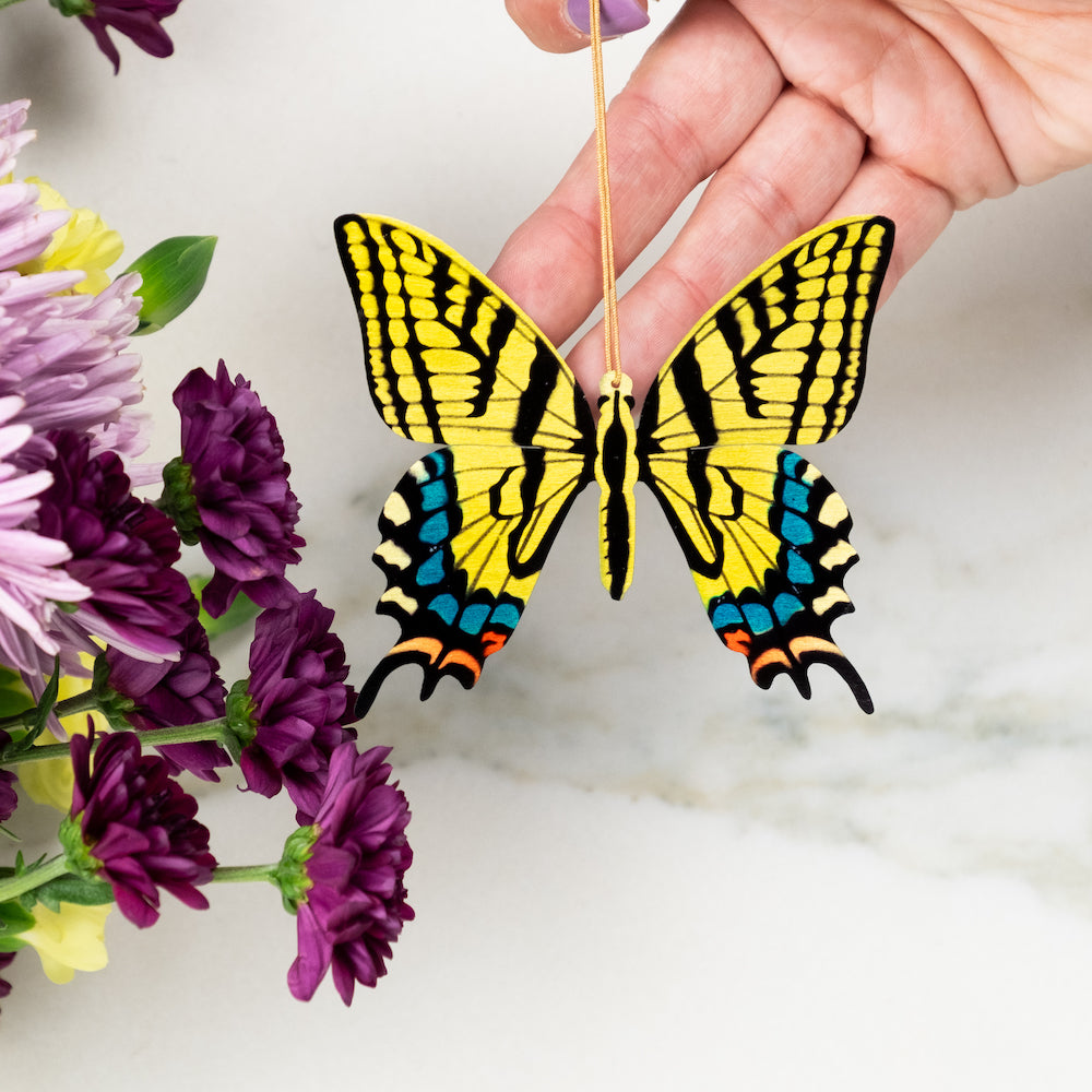 Tiger Swallowtail Butterfly Ornament (Papilio glaucus)