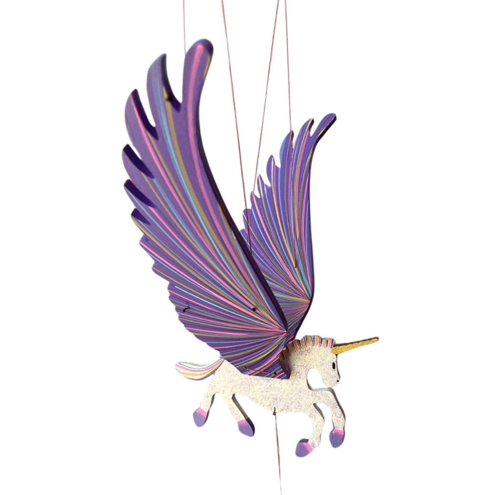 Unicorn Flying Mobile - Gold or Purple