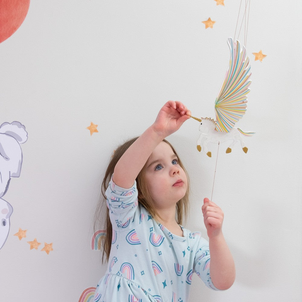 Unicorn Flying Mobile - Gold or Purple